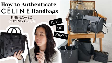 celine taschne identifiation|how to authenticate a Celine bag.